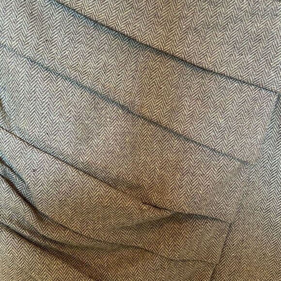 Eva Franco Anthropologie Womens Size 8 Green Tweed Faux Wrap Midi Skirt NWOT - Picture 2 of 5